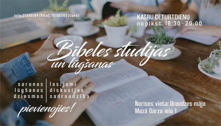 Draudzē atsākušās Bībeles studijas